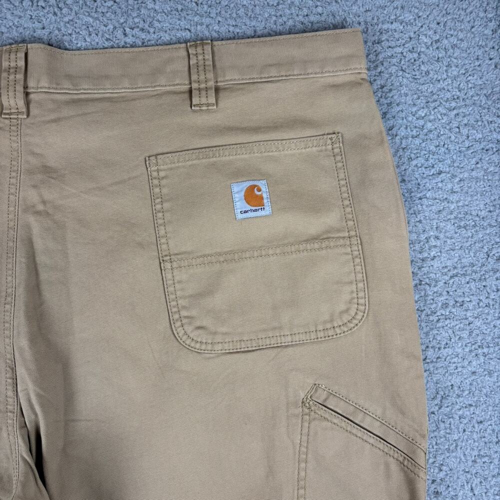 Carhartt Rugged Flex Relaxed Fit Canvas Work Pant Mens 46x30 Workwear BN2291-M - Picture 5 of 12
